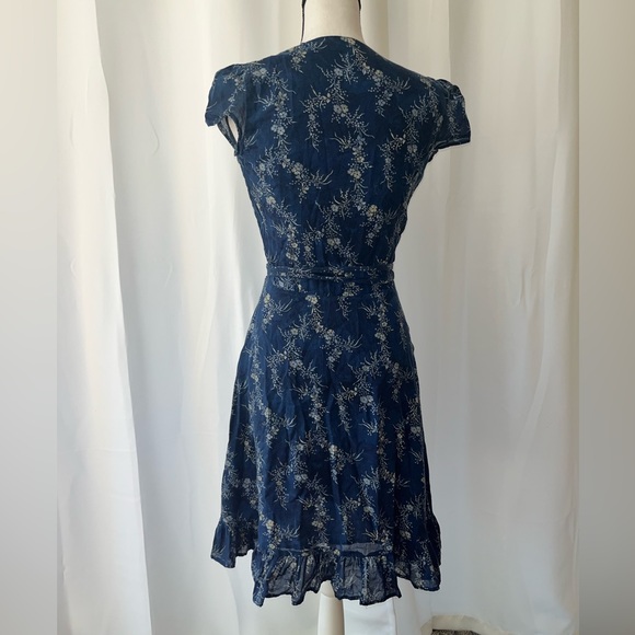 Blue Polo Ralph Lauren Wrap Dress - Picture 2 of 3